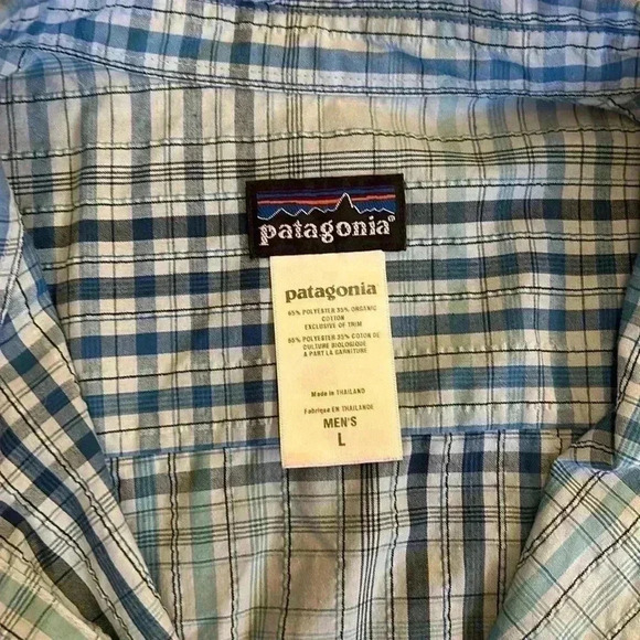 Blue Patagonia button up - Picture 2 of 4